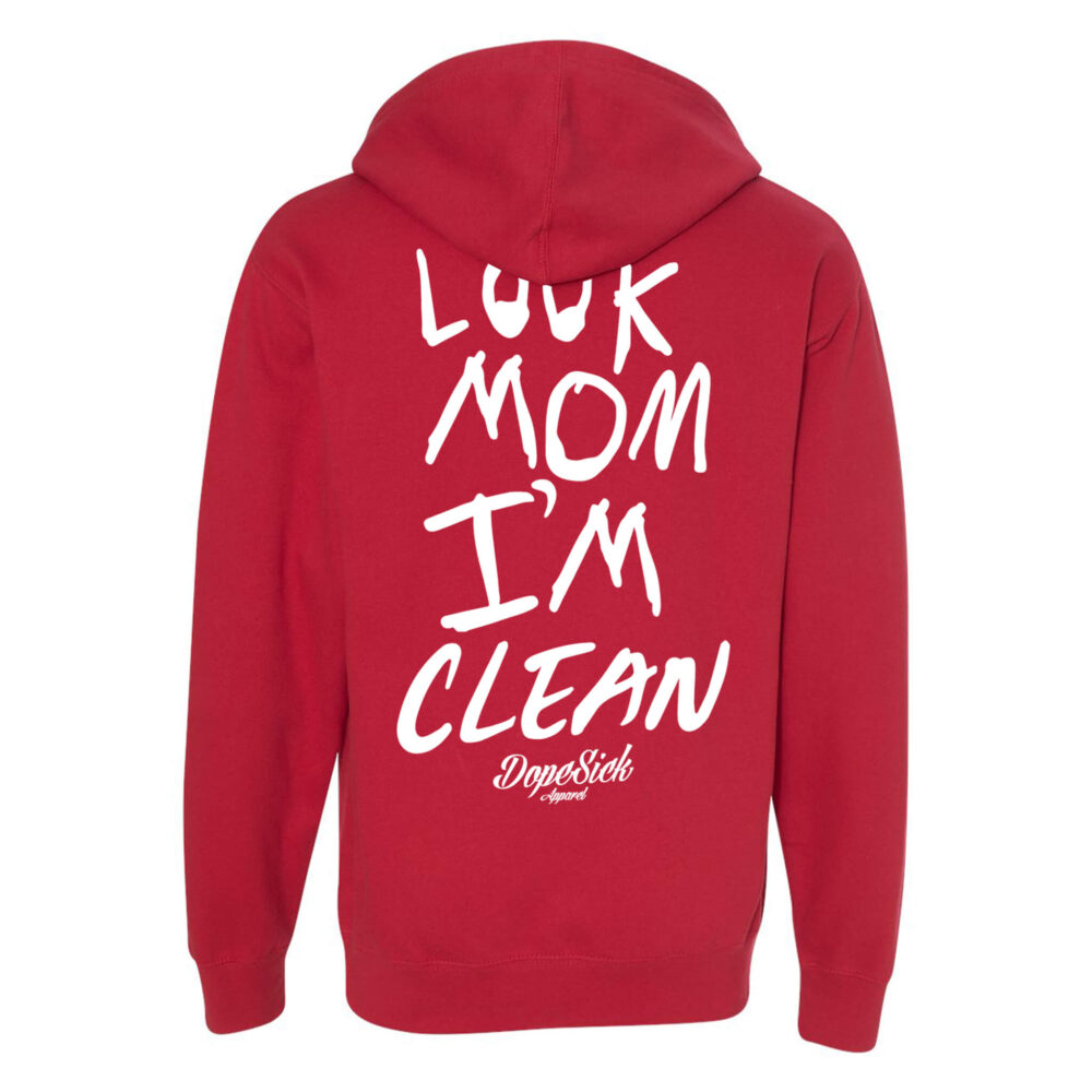 Look Mom I'm Clean Hoodie - Image 9